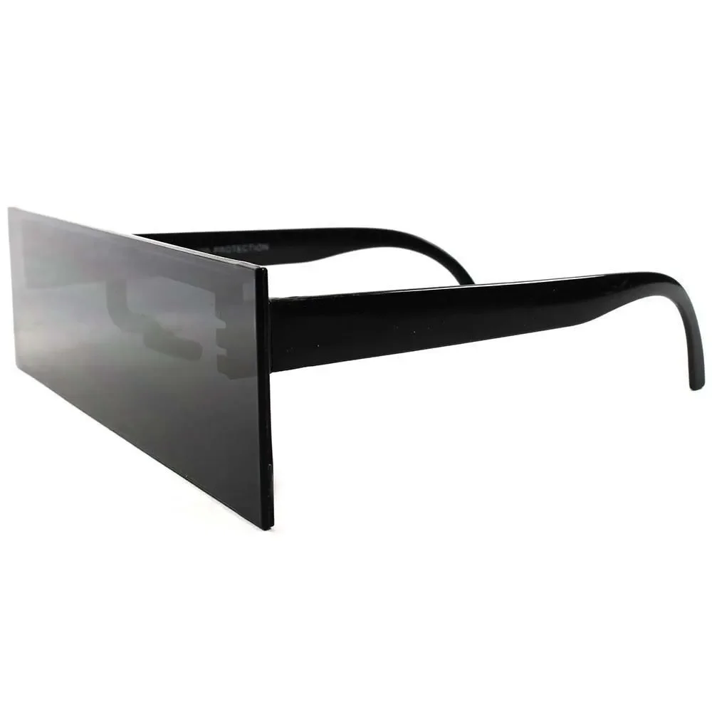 One-piece Black Bar Space Robot Party Costume Futuristic Novelty Sun Glasses